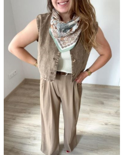 Pantallon habille taupe