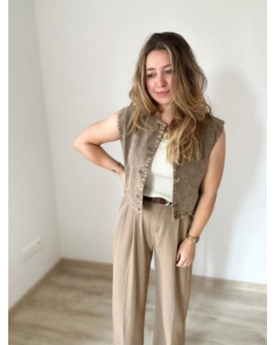 Pantallon habille taupe