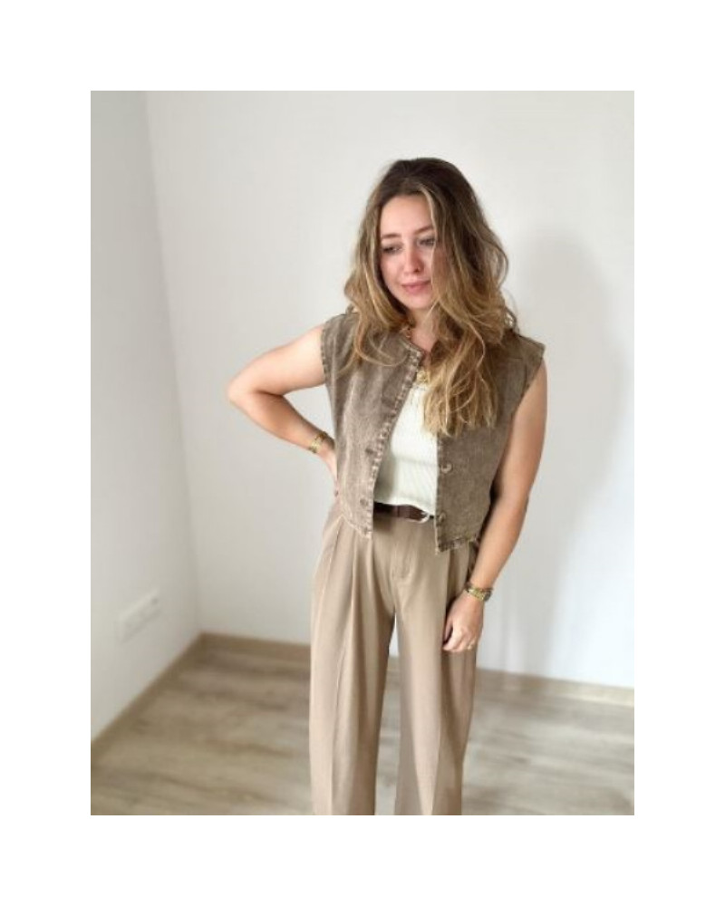 Pantallon habille taupe