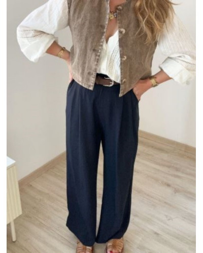 Pantalon habille bleu marine