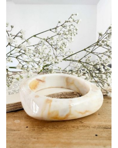 Bracelet resine creme