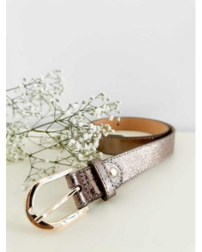 Ceinture cuir cuivre