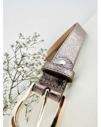 Ceinture cuir cuivre