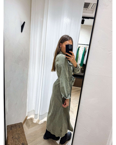 ROBE LONGUE JEAN KAKI