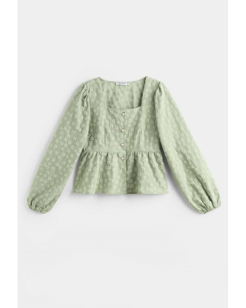 Blouse Adèle vert sauge