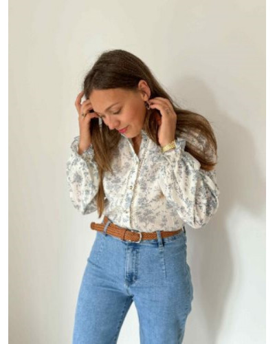 Jean droit denim bleu clair / -10% avec BIENVENUE10