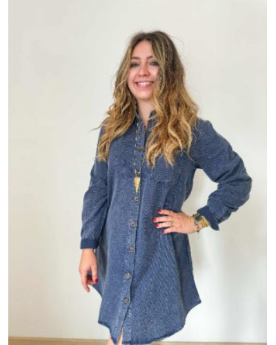 Robe jean bleu