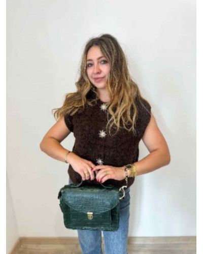 Gilet chocolat soleil