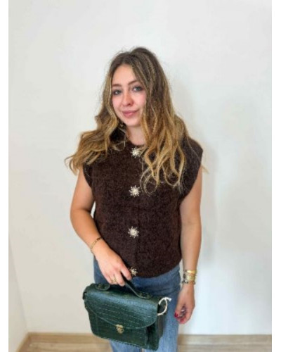 Gilet chocolat soleil