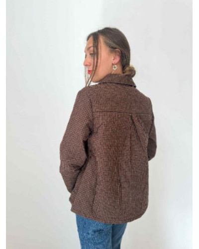 Veste marron carreaux