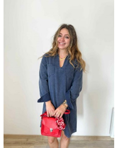 Robe jean bleu denim / -10% avec BIENVENUE10