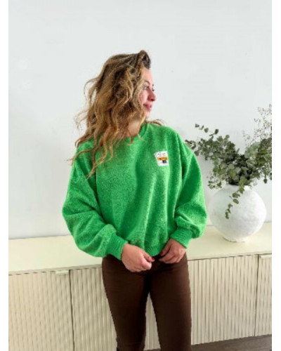 Pull sweat vert fluo - Les pulls tendances de l'automne