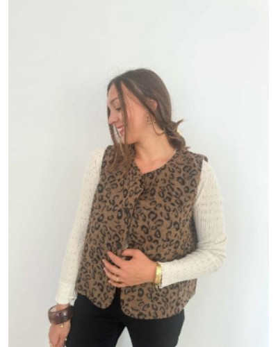 Veste sans manches léopard - La pièce phare de cet automne !