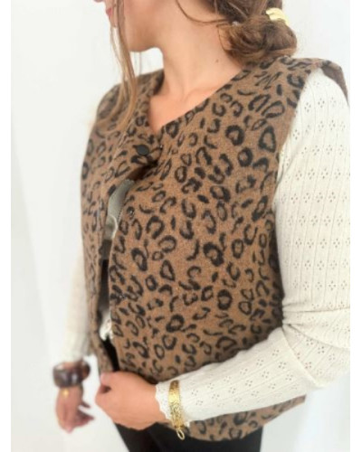 Veste sans manches léopard - La pièce phare de cet automne !