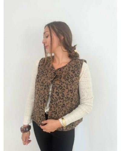 Veste sans manches léopard - La pièce phare de cet automne !