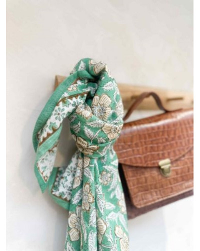 Foulard Delhi Jade 100 cm