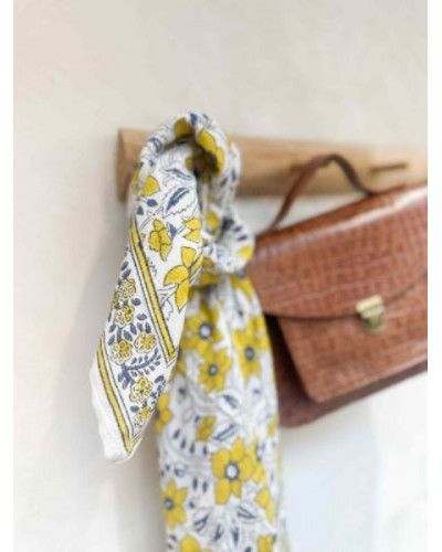 Foulard Agra Bouton d'or 100 cm