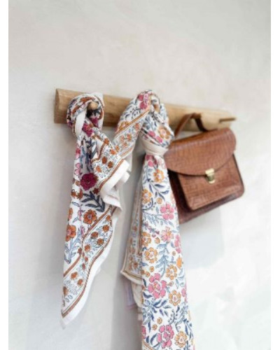 Foulard Delhi Azur 100 cm