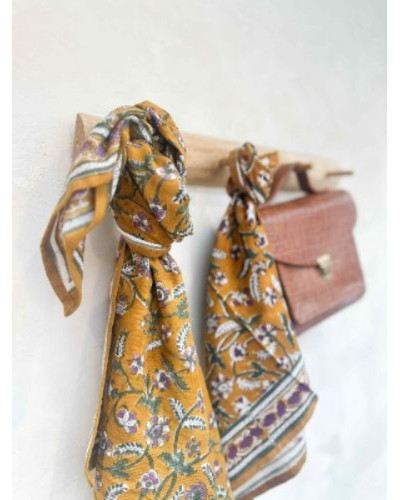 Foulard Delhi Cumin 100 cm