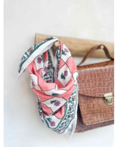 Foulard Flo Pink 50 cm