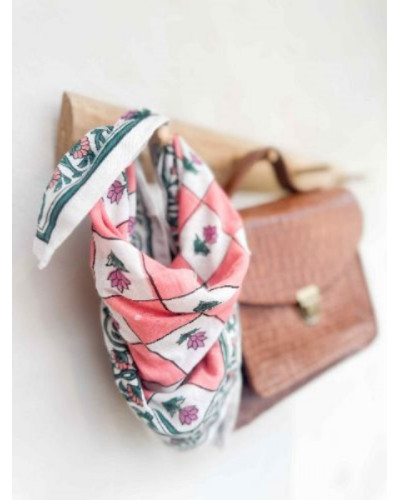 Foulard Flo Pink 50 cm