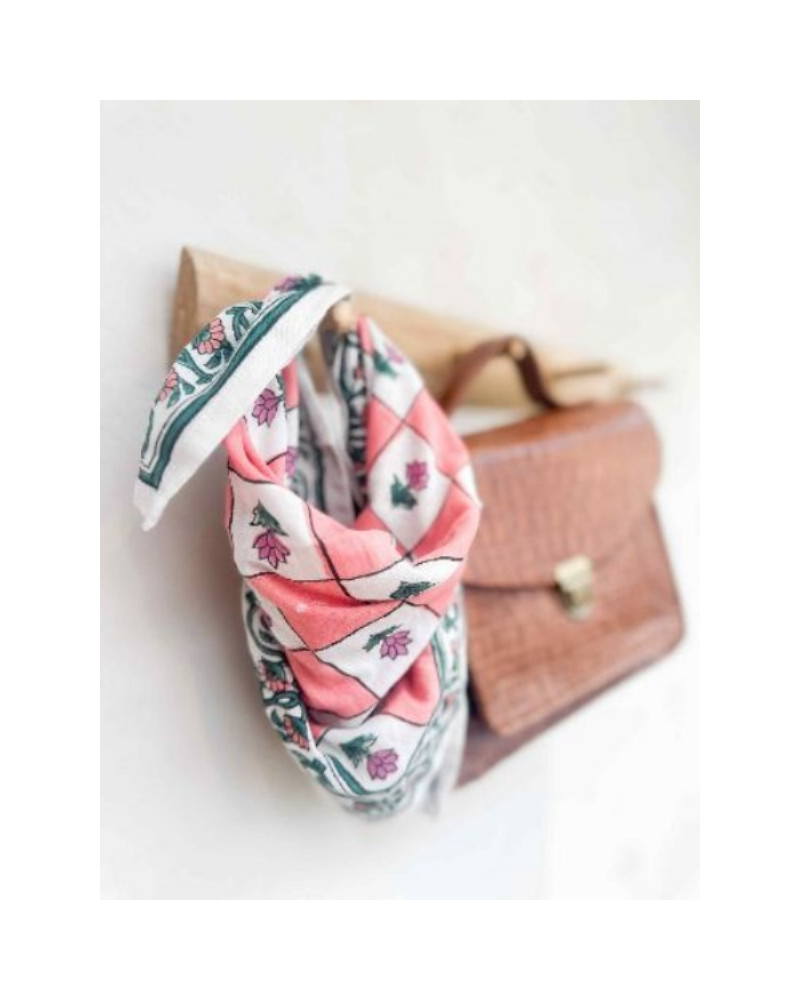 Foulard Flo Pink 50 cm
