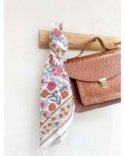 Foulard Delhi Azur 50 cm