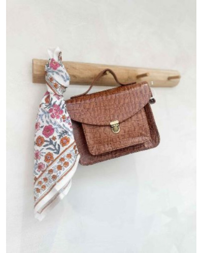 Foulard Delhi Azur 50 cm