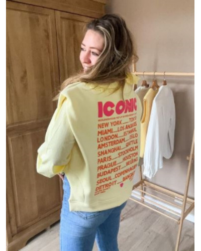 sweat iconic jaune