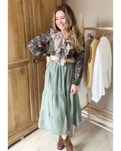 Blouse volant bohème