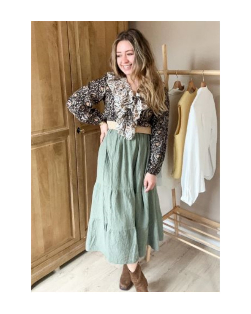 Blouse volant bohème