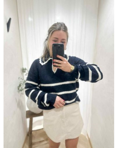 Jupe velours blanche