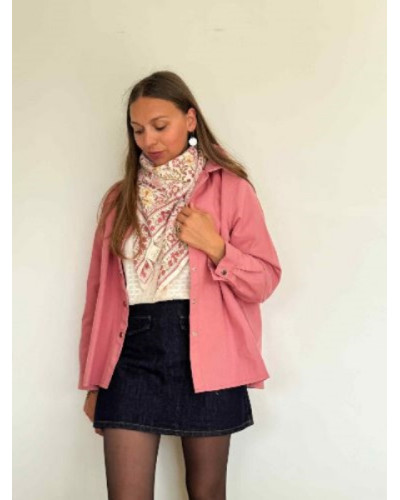La sur-chemise au col montant plissée parfaite !
