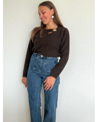Pull soleil - Marron