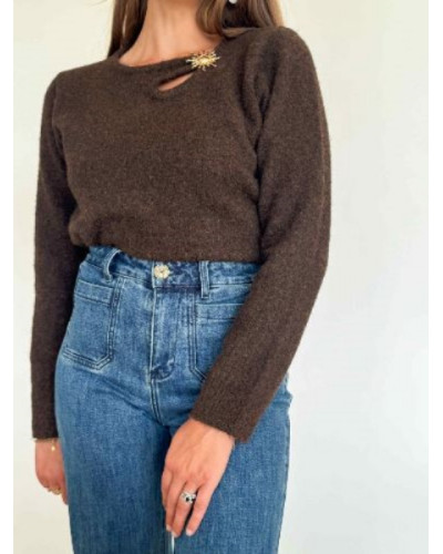 Pull soleil - Marron