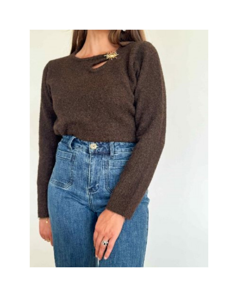 Pull soleil - Marron