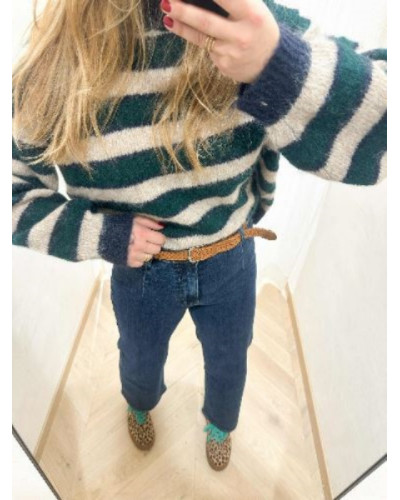 Pantalon evasé denim brut - Confort et rafiné !