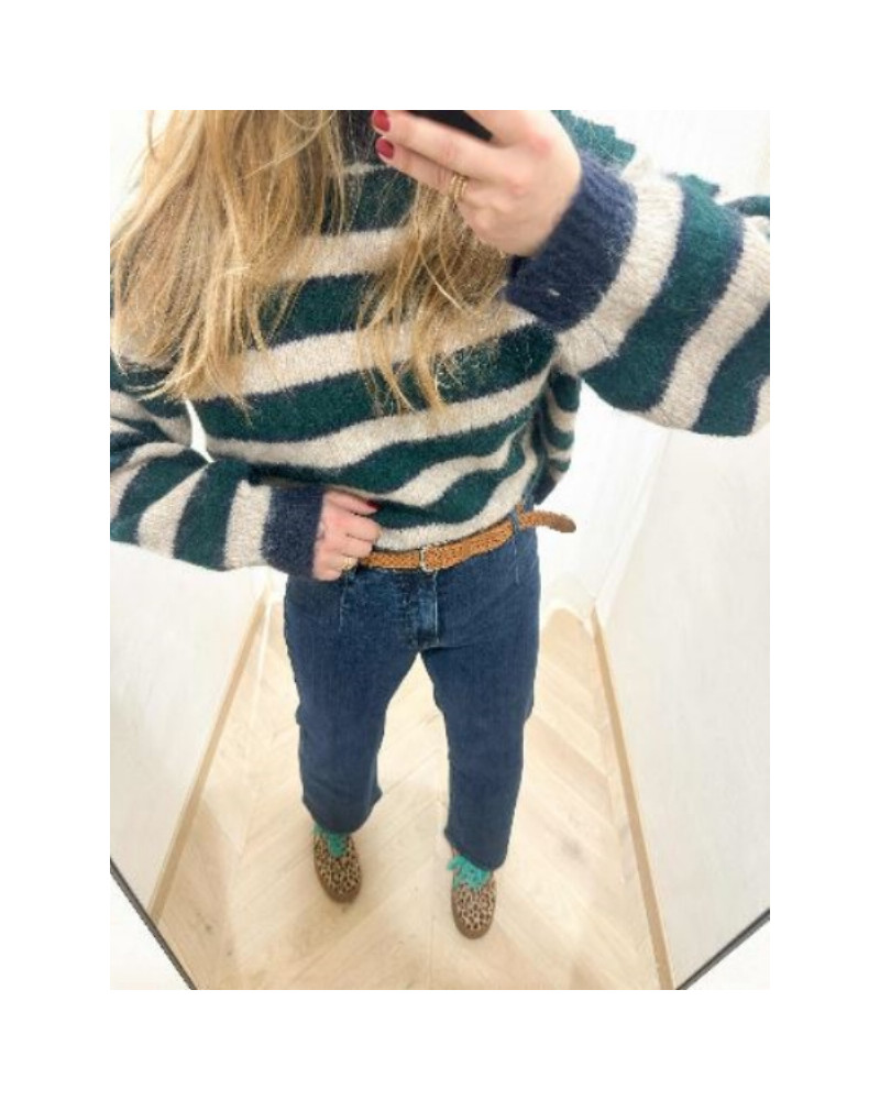 Pantalon evasé denim brut - Confort et rafiné !
