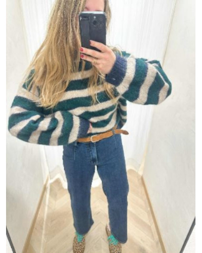 Pantalon evasé denim brut - Confort et rafiné !