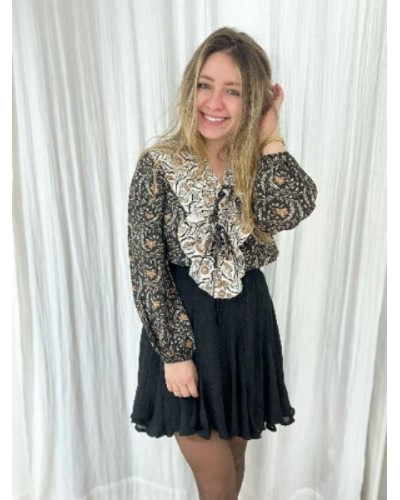 Jupe fluide - Noir - Un look feminin et tendance