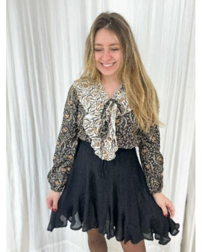 Jupe fluide - Noir - Un look feminin et tendance
