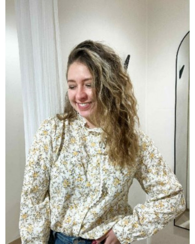 Blouse gaze de coton fleurs - Les classiques de l'automne