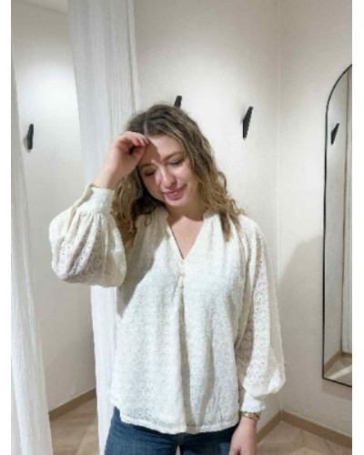 Blouse fluide dentelle, élégance et douceur, pour tous vos outfits !