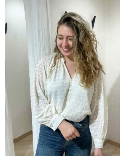 Blouse fluide dentelle, élégance et douceur, pour tous vos outfits !