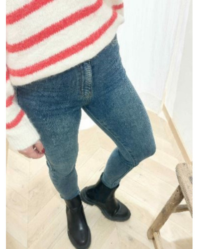 Jean slim denim delavé