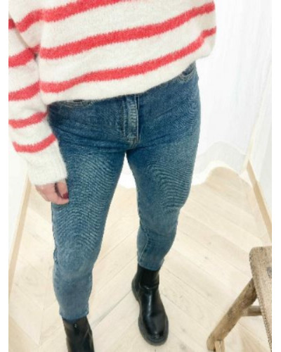 Jean slim denim delavé