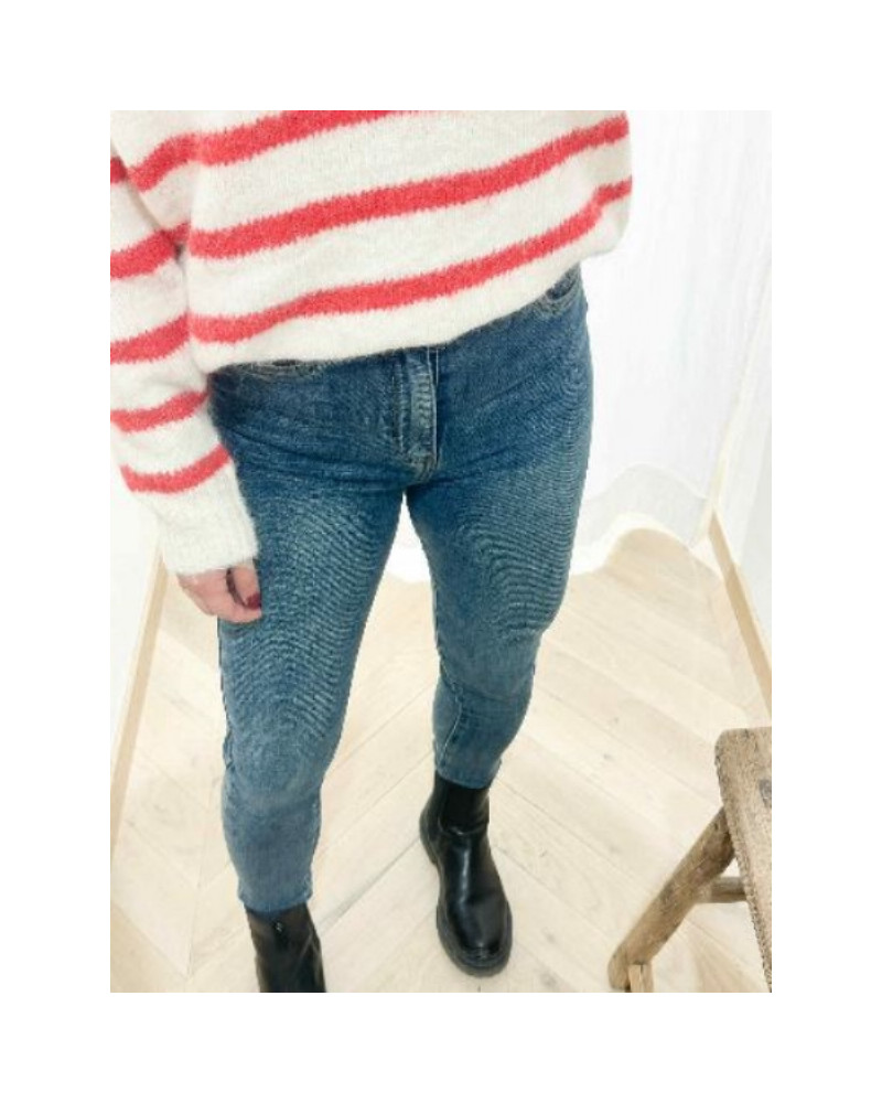 Jean slim denim delavé