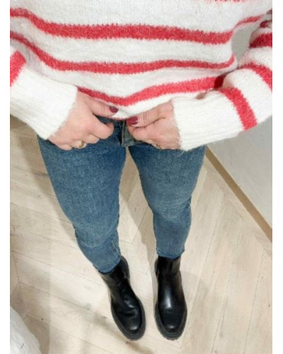Jean slim denim delavé