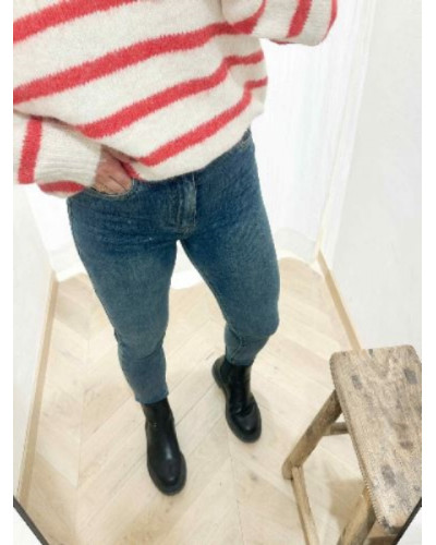 Jean slim denim delavé