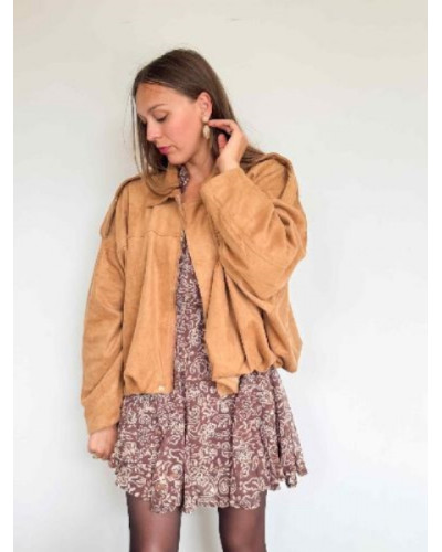 Veste camel oversize - La veste coupe ballon par excellence!